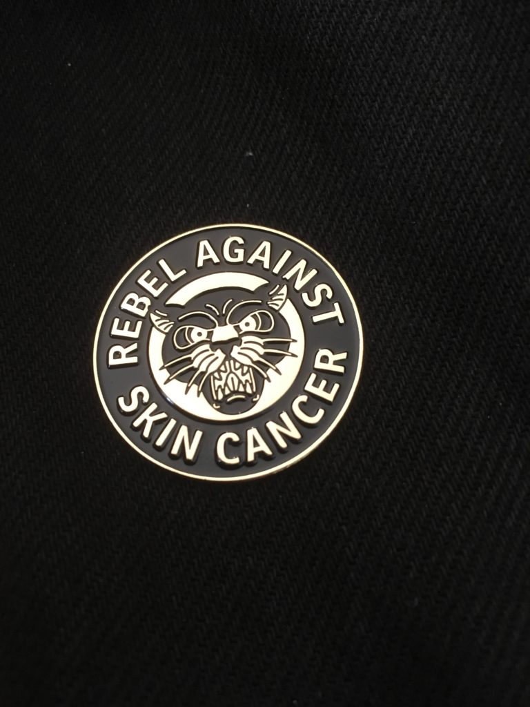 Rebel against skin cancer Pin 2