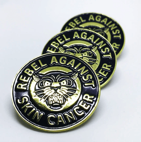 Rebel against skin cancer Pin 1